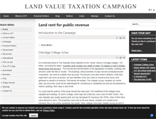 Tablet Screenshot of landvaluetax.org